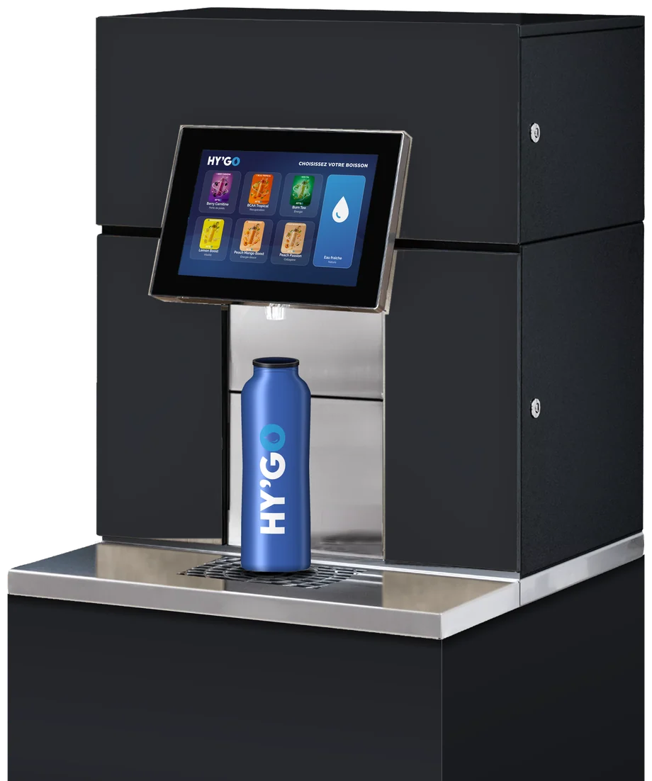 Fontaine HY’GO avec écran tactile et gourde